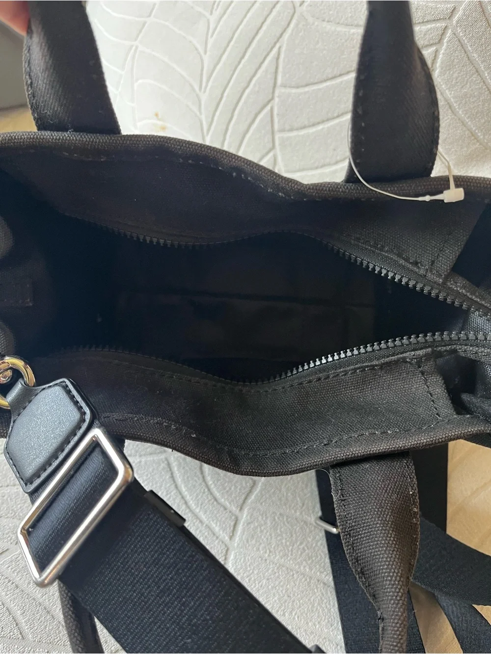 Marc Jacobs Black Canvas 'The Tote Bag' Small Tote